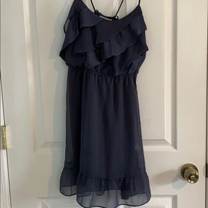 Blue-gray cocktail dress (American eagle)